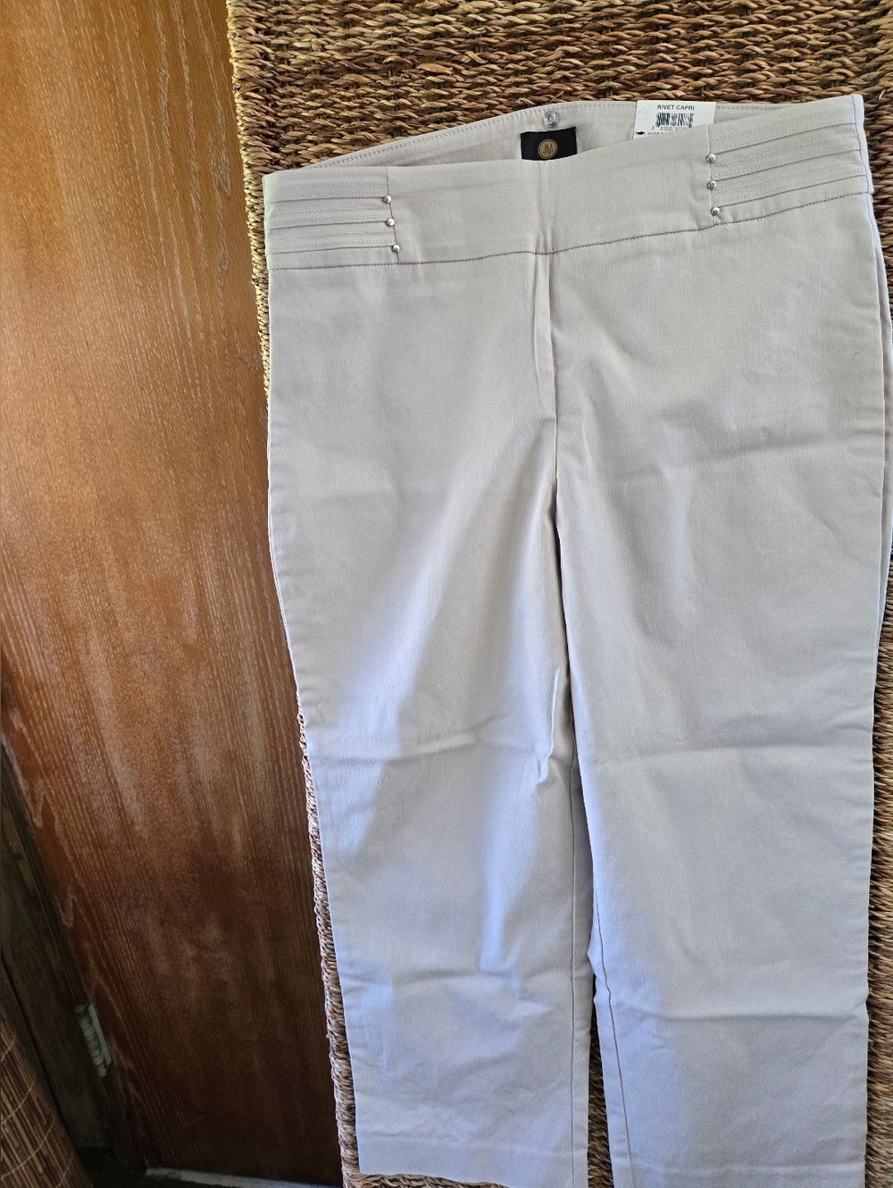 JM Collection Light Gray Straight Leg Pants